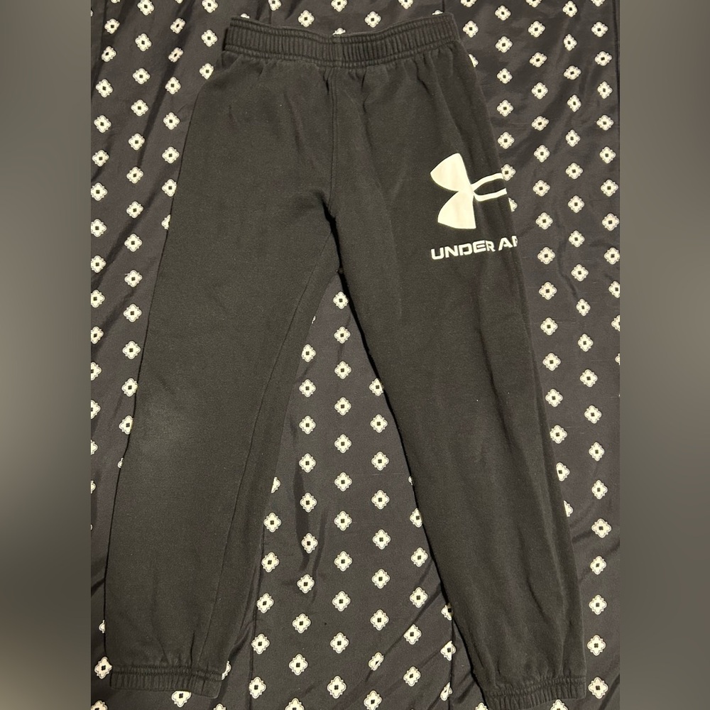 Under Armour toddler faded black Sweatpants-size 6/7 - Picture 2 of 5